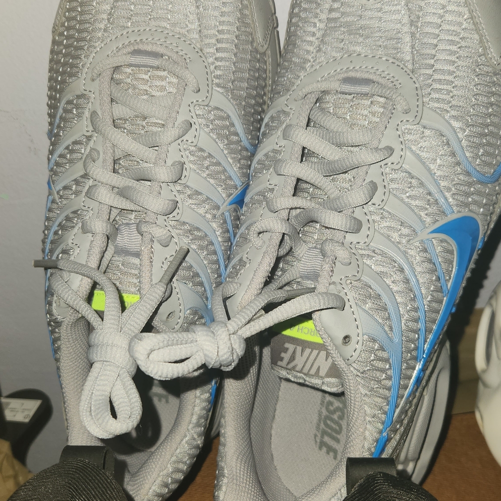 Nike Gray and Blue Running Shoes